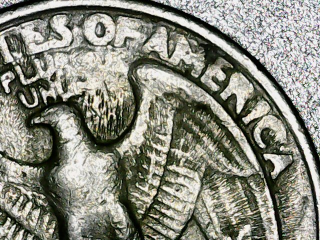 1983-P-25c---Rays-Radiating-360-Degrees-From-Both-Obverse-&-Reverse?
